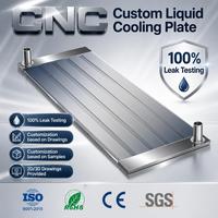Dissipateur thermique à plaque froide liquide haute performance, bloc de refroidissement à eau en aluminium 100 % testé pour l'électronique de puissance
