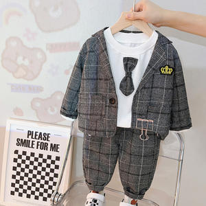 <span class=keywords><strong>Ensemble</strong></span> <span class=keywords><strong>de</strong></span> costume <span class=keywords><strong>de</strong></span> baptême pour enfants, survêtement décontracté mais élégant, <span class=keywords><strong>ensemble</strong></span> classique polyvalent pour toutes les occasions - Product Image 4