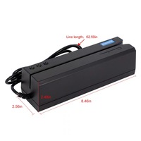 Fabricant en gros bande magnétique rfid IC lecteur de carte à puce écrivain pour machines de jeux d'arcade lecteur de carte magnétique et écrivain