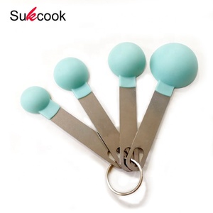 Juego de <span class=keywords><strong>4</strong></span> cucharas medidoras de PP con mango de acero inoxidable duradero, herramientas de cocina de 15ml de capacidad para uso doméstico, tazas medidoras - Product Image 4