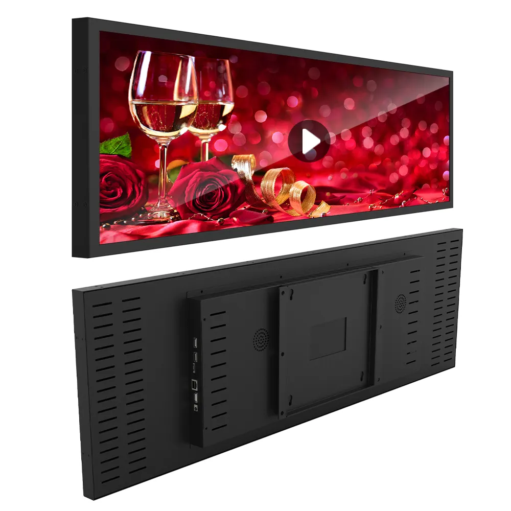 38.5 inch Android wifi digital signage display high brightness advertising screen lcd bar panel