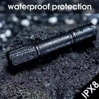 Lampe torche tactique longue portée en alliage d'aluminium, LED, USB, 1000 lumens, rechargeable, étanche IP68, portée du faisceau 300-400 m
