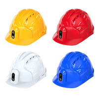 Casque intelligent 4G Casque de sécurité de surveillance vidéo à distance Positionnement en temps réel Fonction GPS Interphone Casque de sécurité