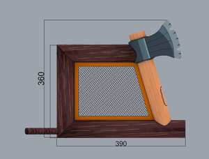 Jeu de lancer de hache gonflable en bâche PVC de 0,55 mm avec souffleur d'air à vendre - Product Image 6