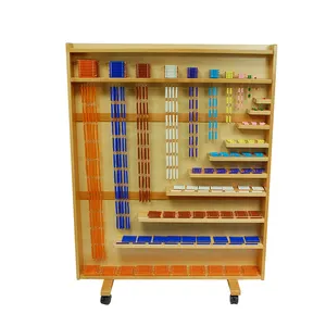 MA139 Set Perlen und Schrank Montessori Perlen Materialien Holz Pädagogische Kinder Spielzeug Montessori für AMS und AMI