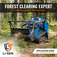 Cippatrice Forestale Idraulica CE Forstmulcher HolzHacker per Skid Steer, 6 Pollici, Certificata ISO