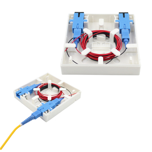 Scatola Terminale a Muro per Fibra Ottica FTTH a 2 Porte, Mini, da Interno, Bianca/Beige, con Adattatore SC/SX/LC/DX, in Materiale ABS - Product Image 4