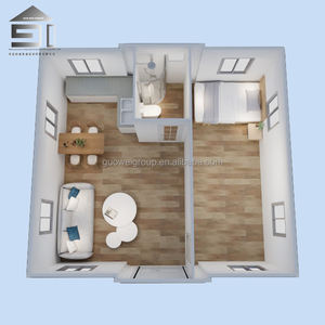 Portatile 20ft/40ft espandibile casa prefabbricata casa Mobile per campeggio o ufficio uso materiale in acciaio ampiamente usato - Product Image 4