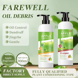 Voll englisch JIAYING Organic Green Apple Wash Protect Serie 2-IN-1 Soft Apple Hair Mash Shampoo & Conditioner - Product Image 3