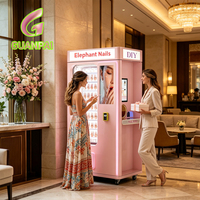 Kiosque de beauté intelligent en gros, module de vente automatique d'impression d'art d'ongles, écran tactile, surveillance à distance, capacité 1000-1500