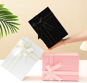 Eco-friendly Rigid Cardboard Custom Logo <b>Gift</b> Box with Ribbon Elegant Jewelry Packaging Foldable Design Sponge Lined UV Coated - Product Image 4