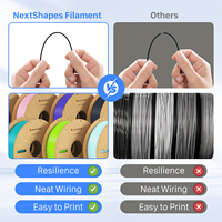 NextShapes Filament Petg en plastique haute vitesse Hf 1.75Mm 1Kg 2Kg 3Kg 5Kg 10Kg Imprimante Petg-Filament Filament pour imprimante 3D