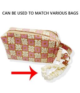 New Arrival Eco-Friendly <b>Customized</b> Panda & Fruit Design Woven Polyester Self-Defense Wristlet <b>Keychain</b> with Scrunchies - Product Image 6