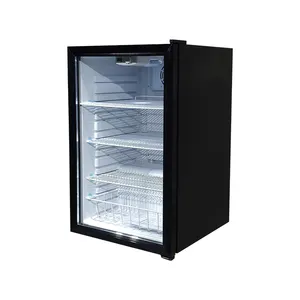 Meisda SC130 130L Refrigerador de exhibición de bebidas de una sola temperatura de diseño personalizado con puerta de vidrio ETL SAA Certificado CE