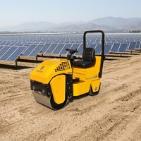 Compacteur vibrant à double tambour RWYL41C, mini-compacteur pour projets de compactage de chaussées en asphalte, moteur diesel 8,0 CV