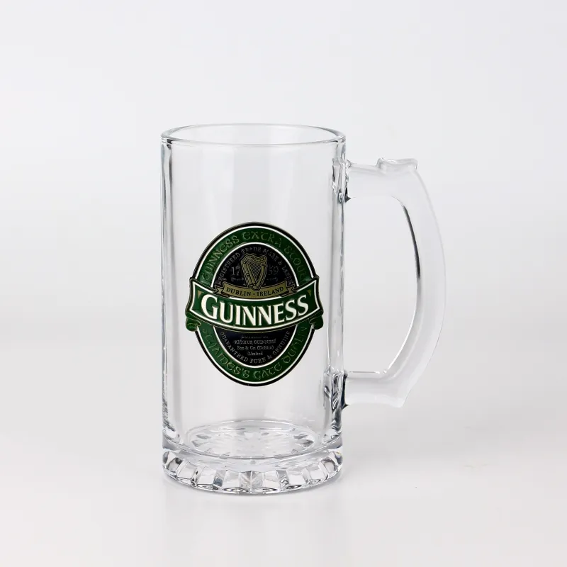 Wholesale Custom Beer Stein Funny Gifts Drinking Beer Glass Mug 500ml beer glass
