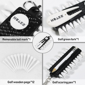 HUAEN <b>Golf</b> Tee Rack With Ball Marker And Divot Tool Multifunctional Accessory For Golfers - Product Image 3