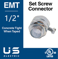 1/2 \ "-4 \" EMT rigide IMC vis de réglage connecteur droit Type de Compression électrique métallique Conduit acier conduit raccords puissance