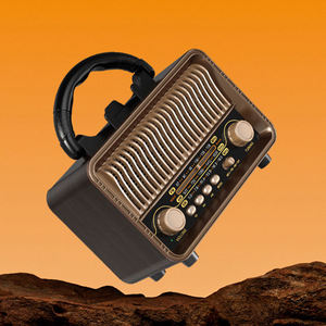 Radio AM FM SW Vintage Personalizada en Tono Dorado con Asa de Cuero, Escala de Alto Contraste, USB, Tarjeta TF, Portátil para el Hogar y Personas Mayores - Product Image 5