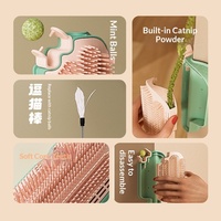 Griffoir pour chat en forme de crème glacée avec bâtonnet de chatouillage et boule de menthe, fixation murale/de table, jouet pour chat en gros