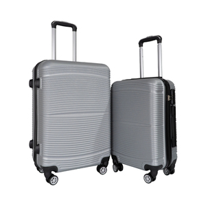 <strong>Grey</strong> New Customizable Travel <strong>Suitcase</strong> 20 Inch Large Capacity ABS+PC Material Luggage - Product Image 1
