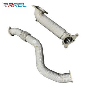 ระบบท่อไอเสียสแตนเลสสตีลสำหรับรถแข่ง รุ่น Downpipe สำหรับ <span class=keywords><strong>Civic</strong></span> TYPE-R FL5 2.0T 1.5T ปี 2021-2024 หนา 1.5 มม. ขัดเงาแบบกระจก - Product Image 5