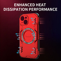 Casing ponsel magnetik tahan guncangan empat sudut tahan panas kualitas tinggi untuk iPhone 17 Air 14 15 Plus 16 Pro Max 16E casing Funda