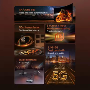 Mindpure 50M 4K 1080P Cho HDMI Bộ Máy Chiếu 2.4G/5G Wifi Extender Không Dây <span class=keywords><strong>Transmitter</strong></span> <span class=keywords><strong>Receiver</strong></span> Dongle Hiển Thị Video Màn Hình - Product Image 2