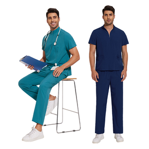Bas quantité minimale de commande unisexe confortable et respirant hôpital pyjamas hommes patient robe ensemble adapté aux patients hospitalisés à porter - Product Image 5