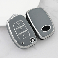 Coque de protection pour clé de voiture en TPU souple de qualité supérieure pour Hyundai IX25 IX35 MISTRA Elantra Tucson Sonata VERNA porte-clés porte-clés sac
