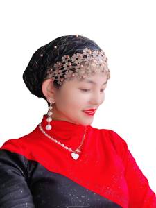 Gorro islámico religioso YASEEN de encaje, ecológico, transpirable, para todas las estaciones, con perlas, para mujeres. - Product Image 2