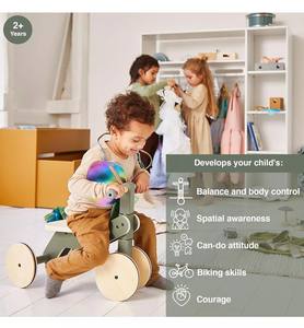 Vélo <span class=keywords><strong>tricycle</strong></span> d'équilibre à 4 roues pour enfants de 2 ans apprenant à faire du vélo - Product Image 2