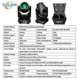 EU STOCK Beam 295W 10R 12R 14R Luz de Cabeza Móvil Spot para Banquetes, Escenarios, <span class=keywords><strong>Teatro</strong></span> y Eventos 295 Luz de Cabeza Móvil - Product Image 3