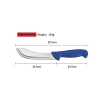Couteau à dépecer professionnel de 6 pouces, antidérapant, tranchant et solide pour séparer la peau de la viande, pour la cuisine à domicile, l'abattoir, le restaurant