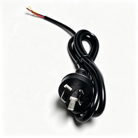Câble d'alimentation robuste U,L 1,2 m 1,5 m, 3 broches, Argentine, 250 V 10 A, 3G0,75 mm², avec extrémité de fil nu dénudé, cordon de raccordement pour chargeurs
