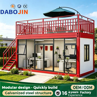 Maison conteneur de luxe extensible, maison modulaire préfabriquée pour une vie moderne compacte et un café