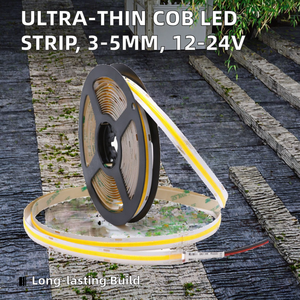 Lampu <span class=keywords><strong>Strip</strong></span> <span class=keywords><strong>LED</strong></span> COB Ultra Tipis 3MM4MM 5MM Fleksibel Linear untuk Dekorasi Ruangan 12V 24V 480LED Lampu Malam Suara USB NFC IP65 - Product Image 3