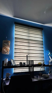 Store zébré léger EX05, rideau facile à installer pour chambre à coucher, protection solaire et intimité - Product Image 6