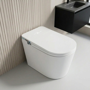 Smart Toilet Bidet Automatic Bidet Widen Seat Instant Heating WC Seat Warmer Elongated Bowl Shape Remote Control S-trap Drainage - Product Image 1