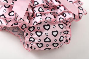 Traje Formal para Niños, Ropa de Bebé, Trajes de Algodón para Niñas con Corazón y Leggings Cortos de China - Product Image 5