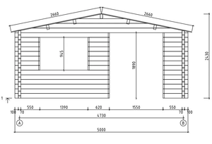 Extérieur préfabriqué arrière-cour en bois bureaux abris de jardin maisons d'été Kits Studio Pods cabines - Product Image 5