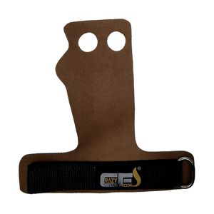 ถุงมือยกน้ำหนักหนัง 2 รู, ที่จับมือสำหรับออกกำลังกายและที่จับยิมนาสติกสำหรับการดึงข้อ, เคตเทิลเบลล์, ยกน้ำหนัก, ดึงข้อ, คาลเลราส - Product Image 2