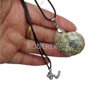 Collana con Ciondolo in Fossile di Conchiglia Naturale, <span class=keywords><strong>Gioielli</strong></span> in Cristallo per Donna e Uomo, Regalo all'Ingrosso - Product Image 5