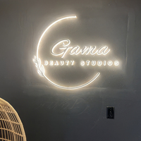 Enseigne néon LED en gros, enseigne lumineuse personnalisée en lettres, affichage en acrylique pour magasin de détail, hôtel, décoration d'événements, fournisseur, usine