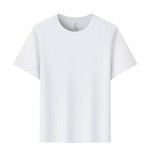 T-shirt pour homme en polyester 100% de haute qualité 180GSM avec logo personnalisé, col rond brodé uni - Product Image 4