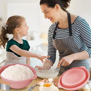 Wholesale Eco-Friendly Sourdough Starter Kit Bread Proofing Basket Set Fermentation Glass+<b>Silicone</b> <b>Baking</b> Supplies Custom Tools - Product Image 3