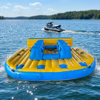 Bouée gonflable tractable CE certifiée NOVA NV2615 en PVC robuste pour adultes, idéale pour lac, plage et parcs aquatiques commerciaux