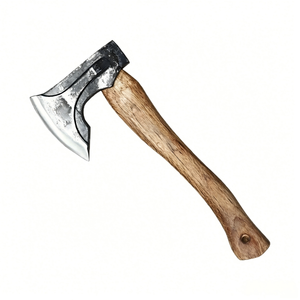Handmade High Carbon Steel Splitting <strong>Axe</strong> Wood <strong>Handle</strong>, Outdoor Camping Hatchet for Hunting &amp; Bushcraft, Camping <strong>Axe</strong> Tool - Product Image 2
