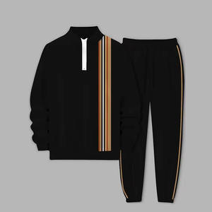 Nuevo diseño Otoño Invierno correr Jogging ropa deportiva entrenamiento ropa Fitness cinturón rayas acanalado hombres ropa deportiva nueva tendencia marca - Product Image 1