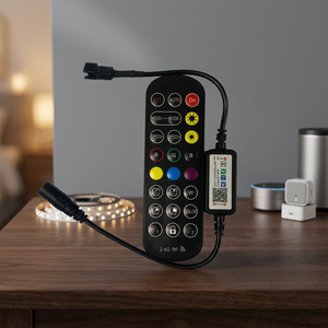 DC 12V RGB LED Controller APP <b>Remote</b> for LED Strip <b>Lights</b>-DC Port Black - Product Image 2